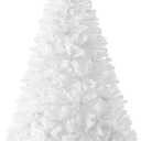 Best Choice Products Artificial Christmas Tree, 4.5ft Premium Unlit Pine Design, Dense Branches Realistic Holiday Dcor w/Easy Assembly - White