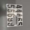 2 inch Self Adhesive Numbers for Mailbox, House Numbers, Reflective Mailbox Number, Trash Cans Number, for Outside, 60 PCS (Black/White)