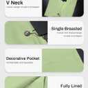 Mina Self Linen Vest Tops For Women Summer Lihtweight Breathable V-Neck Button Fashion Casual Work Beach Vacation Outerwear (Green, XL)