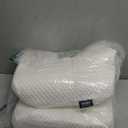 Osteo Cervical Pillow for Neck Pain Relief, Hollow Design Odorless Memory Foam Pillows with Cooling Case, Adjustable Orthopedic Bed Pillow for Sleeping, Support for Side Back Sleepers (Standard High(24.5*16.5*5.2/4.1 inches), White)