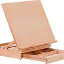 U.S. Art Supply Large 20-1/2" x 16" Wooden Drawing Board Adjustable, 16" x 20.5" x 18"