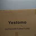 3-in-1 Sun Tanning Chair with Face Holes, Breathable Chaise Lounge Chair Outdoor, 5-Position Recliner, Lay Flat, Folding Side Table, Removable Pillow, Max 330lbs, Beach, Patio, Camping, Blue