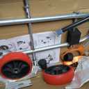 Toilet Installation Jack, Stainless Steel Foldable Toilet Cart Jack with Positioning, Rubber Wheels Toilet Dolly Lift Tool for Plumbers