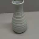 Unbreakable Vase for Flowers, Ceramic Look Plastic Vase for Home Decor, Living Room, Table (Seashell Blue)