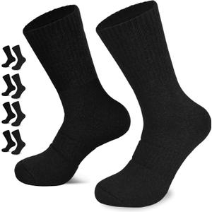 360 Cushioned Thermal Crew Socks Men Women, Thick &Warm Boot Sports Socks Hunting Sking Hiking Home Work Outdoor (L)