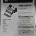 Lippert Components 432687 24' Radius Corner Manual Step - Triple, 7' Rise , Black