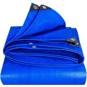 Blue Canvas Tarps Sheet Truck Heavy Duty Waterproof Tarpaulin with Eyelets 0.45mm Thick 3x3m 4x4m 5x5m Ground Sheet Fishing Camping Outdoor Tarpaulin (Size : 1.5x2.7m)