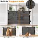 Retractable Dog Gates for Doorways 50” Wide Mesh Baby Gate
