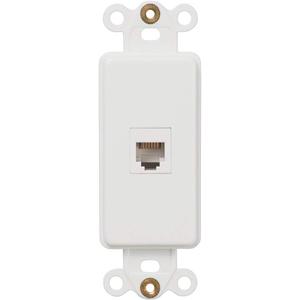 Rocker Insert PH-W Phone Jack Insert White