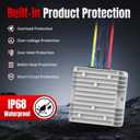 2 Pack 18V to 12V Step-Down Converter Compatible with Milwaukee 18V Battery