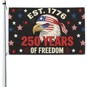 250th Anniversary Flag 3x5 Ft USA 1776-2026 Anniversary Eagle Flag