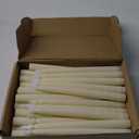 Baquler Flameless Flicker Taper Candles LED Candles Flickering Warm White Light Ivory LED Candlesticks Window for Christmas Wedding Home Decor(8.5 Inches,50)