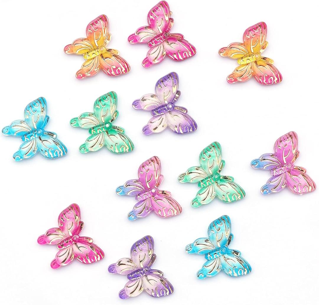 5 x KEYDUACU 12Pcs Strong Refrigerator Magnet Fridge Sticker,3D Colorful Butterfly Craft Decoration Magnet,Strong Fridge Magnets for Kitchen, Office Whiteboard, Cabinet and Dishwasher