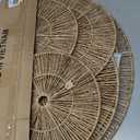 CHI AN HOME Wicker 23 Inch Jute Wall Decor Baskets, Set of 6 Extra Large Woven Jute Wall Plates, 23",21",15",13",12,10", Decorative Baskets for Wall Arts, Wall Hanging for Bedroom, Living Room, Office