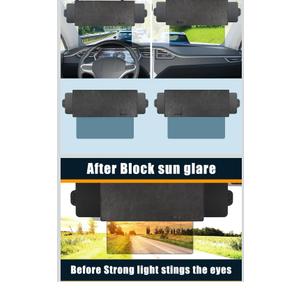 Sun Visor Extender for Car, Upgraded UV400 Car Sun Visor Extension with PC Lens and Side Sunshade,Anti-Glare Visor for Safe Driving
