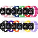 12 Pack Bands Compatible with Gizmo Watch 3 2 1/Gabb Watch 3e 3 2 1/SyncUP Watch/Cosmo JrTrack Watch Band, Soft Silicone Breathable Sport Replacement Strap