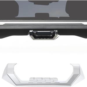 Aunginsy Car Tailgate Handle Cover Trim Compatible with Toyota Tundra 2022-2025 Pickup Rear Trunk Door Tail Gate Handle Lower Panel Scratch Protector Decorative Cover ABS Exterior Accessories, Chrome