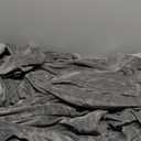 H.VERSAILTEX Stretch Velvet Sofa Covers for 3 Cushion Couch Covers Furniture Protector Soft with Non Slip Elastic Bottom, Crafted from Thick Comfy Rich Velour (Large Sofa 90"-97", Grey)