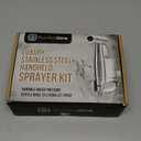 Purrfectzone Bidet Sprayer for Toilet, Handheld Sprayer Kit, Cloth Diaper Sprayer Set - Easy to Install - Stainless Steel