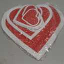 Fuutreo 26 Pcs Valentine's Day Garage Door Magnets 12/8/6/4 Inch Glow in the Dark Red Heart Garage Door Decorations Refrigerator Magnetic Car Stickers for Valentine's Day Wedding Party Supplies