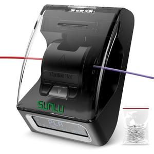 SUNLU Filament Connector, Filament Splicer with 200Pcs PTFE Sleeve for 3D Printer Filament 1.75mm, Fast Heating Up to 240C, Compatible with PLA PETG TPU ABS PA Nylon