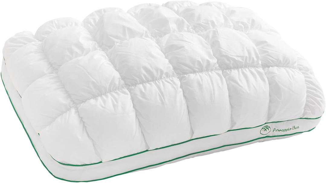 YOUR MOON Fluffy Support Bed Pillow Queen Size, Super Soft Premium Down-Alternative Filling for Sleeping, Luxury Hotel Quality Bed Pillows for Side Sleeper (White) (Queen (Pack of 1))