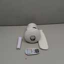 Socket Fan Light with Remote, Socket Breeze Ceiling Fan with Bluetooth Speaker, RGB, 3 Colors, 3 Fan Speed, 18.5" Small Ceiling Fans with Lights Screw in Ceiling Fan for Bedroom Garage, White