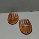 Muso Wood Acacia Salad Hands, Wooden Salad Tongs for Serving Salad Mixes, Set for Serving Salad Fruit on Your Kitchen Counter, 5.12" x 3.62" x 0.39", One Pair