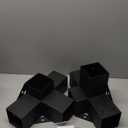 VEVOR Pergola Bracket Kit 4''x4''(Inner Size 3.6x3.6), 2pcs 4-Way Heavy Duty Corner Bracket Woodworks DIY Post Base Kit, Easy Installation Wooden Beams for Gazebos, Patio Pergolas, Log Cabin