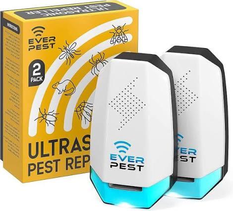 Ultrasonic Pest Control Repeller (2Pack) Plug in Flea Rat Roach Mosquito Cockroaches Rodent Spider Scorpion Fruit Fly Insect Indoor Plug Repellent [office_product]