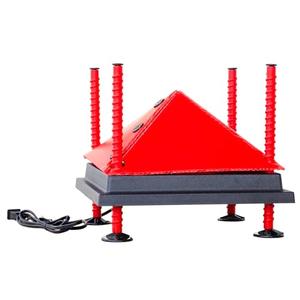 RentACoop 16x24 Inch Adjustable Heating Plate with Bonus Foldable Anti-Roost Cone for up to 20 Chicks | Small Chick Brooder Heat Plate – Energy-Efficient and Safer Than Heat Lamps