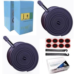 28" x 1 5/8" x 1 3/8" bike tube Bike 28" x1-3/8" 1-5/8" Bicycle Inner Tube Tire Tube 700x35/38/40/43c Size, Rubber Construction for 700c Road and Hybrid Bikes