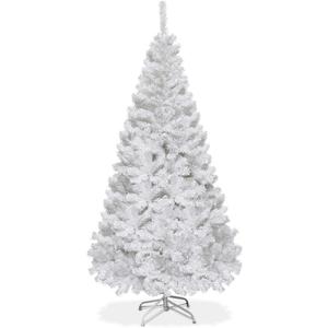 6 ft. Pre-Lit Fiber Optic PVC Regular Artificial Christmas Tree with 617 ...