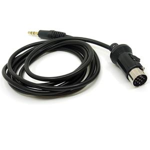 Car Stereo Connector Radio CD Changer Port to 3.5mm Male Aux Cable Compatible with Kenwood Head Unit 13 Pin Interface