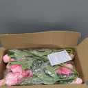 Fake Peonies, Faux Flower Plant 28.35'' Long Stem Large Flower(Pink-6Pcs)