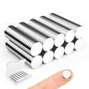 Caturledas Small Magnets for Crafts, 100 Pack 12x2 mm Round Magnetic Rare Earth Neodymium Magnet for Home Kitchen Office School 3D Printing Handcrafts Refrigerator
