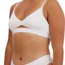 Organic Basics Women's Soft Touch Thong Underwear (White, Small)