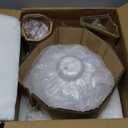 Westinghouse 6132400 Iron Hill Vintage-Style One Light Indoor Pendant, Brushed Brass Finish, Clear Seeded Glass