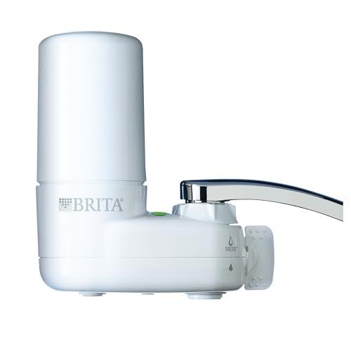 Brita Faucet Mount Water Filter for Sink, Removes 99% of Lead, Elite Advanced Filtration System, Includes 1 Replacement Filter, White