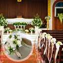 24 Pcs Wedding Church Pew Clips Bulk Heavy Duty Plastic Hooks Clear Chair Wreath Hanger Pew Flower Holders for Wedding Ceremony Church Aisle Chair Table Bow Garland Decorations