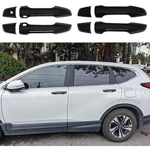 AOKIO Compatible with 2017 2018 2019 2020 2021 2022 Honda CRV Accessories Exterior Door Handle Cover Trim (Glossy Black)