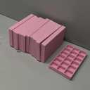 7Color Sky 12 Set Jewelry Tray Stackable Velvet Jewelry Organizer Trays for Drawers Inserts Earrings Necklace Rings Jewelry for Women