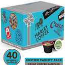 Crazy Cups Decaf Flavoured Coffee Variety Pack,Decaffeinated Flavoured Coffee Pods, Single Serve Hot or Iced Medium Roast Coffee for Keurig K Cups Machines, 40 Count (EXP 05/27/27)