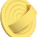 Upgraded Magnetic Phone Grip, Compatible with MagSafe, Silicone Comfy Removable Loop Grip, Phone Grip Finger Ring Holder for Back of Phone for iPhone Pro Max/Plus/16/15/14/13/12, Yellow