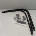Curtain Track 7.5 Ft L, Black Metal Track w/accessories