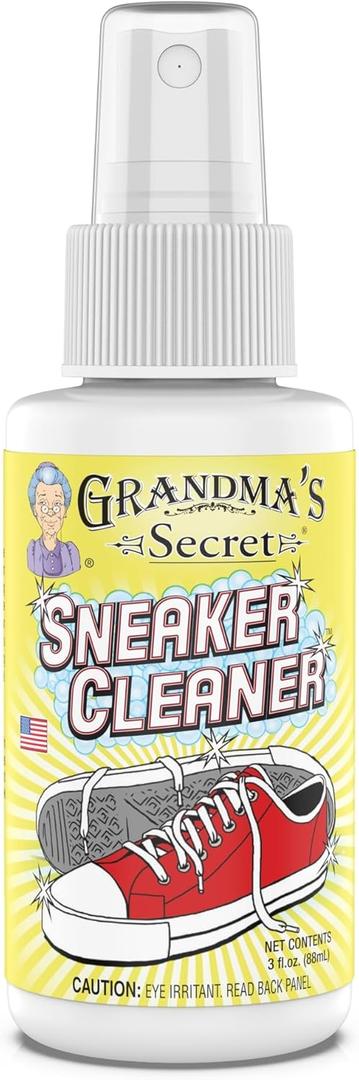 2 x Grandma's Secret Shoe Cleaner - Stain Remover Spray for Rubber, Canvas and Leather - Removes Dirt, Grime and Grass - Sneakers Cleaner for Outdoor Shoes, Slippers and Moccasins - 3 Ounce