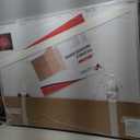 VIZ-PRO Large Cork Bulletin Board/ Foldable Noticeboard, 72 X 48 Inches, Silver Aluminium Frame