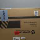 SUPERJARE 0.56'' Thick 6 Pcs 24 Sq Ft Rubber Top Exercise Equipment Mats, High Density EVA Foam Mats with Rubber Top, Interlocking Gym Flooring for Home Gym, Protective Workout Mat, Black/Grey