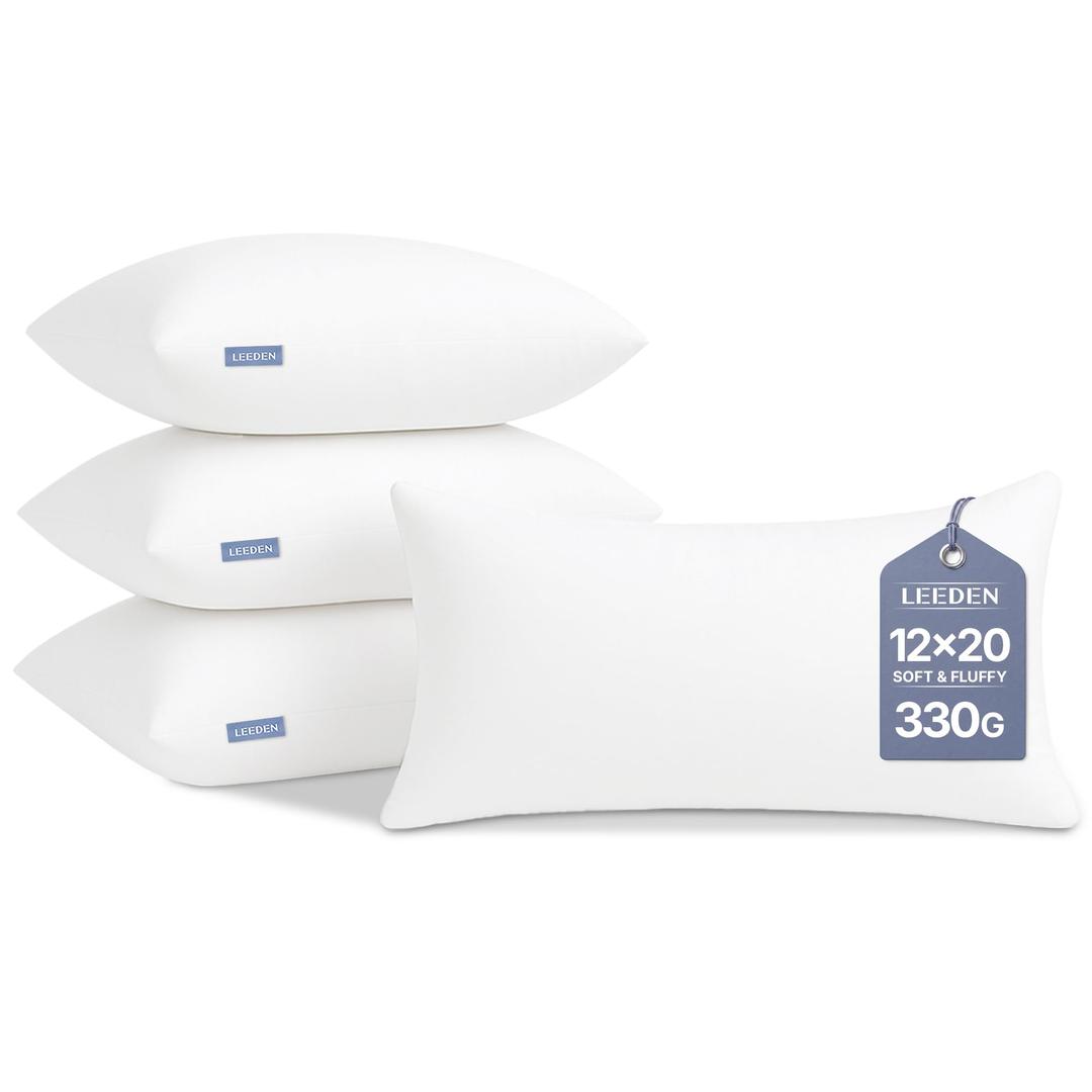 Leeden 20x20 Throw Pillow Inserts Set of 4, Pillow Forms for Couch