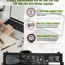 41.04Wh AE03XL N21969-005 Battery Replacement for HP 240 245 246 250 G10 255 Series Notebook - N20951-171 N20951-CC1-11.25V 3467mAh 3-Cell